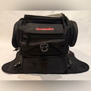 TourMaster Elite Motor Cycle Tri-Bag Mount Tank Top Black - Preowned!
